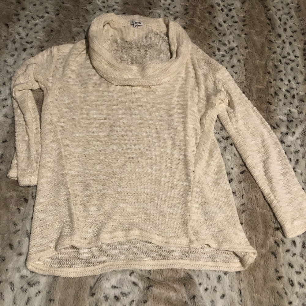 Juniors cowl neck sweater- never worn